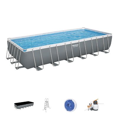 Power Steel® /7.32m x 3.66m x 1.32m Rectangular Pool Set